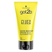 Got2B Schwarzkopf Glued Spiking Glue Hair Gel, Water Resistant, Strong Hold for Up to 72 Hours, 150 ml,package may vary