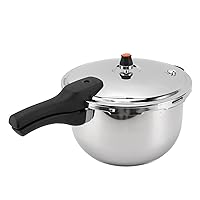 Pressure Cooker, 3 Quart Pressure Canner with Pressure Control Safety Valve, Multiple Safety Systems and Heat Resistant Handles, Stainless Steel Cookware for Can, Soup, Meat,