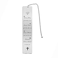 Christian Bookmark, Christian Gifts for Women Men, Christian Birthday Gifts for Boy Girl Teen, Religious God Think of You, God Looks After You, God Card for You, God Love You Bookmarks