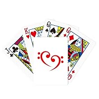Bass Symbol Love Music Art Deco Fashion Poker Playing Magic Card Fun Board Game