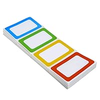 DIY Name Badges, Wisdompro 10 Set White Printable Blank PVC Badges (3.38 x  2.13 inch) with