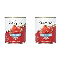 Colavita Canned Tomatoes - Whole Peeled, 28oz Can (Pack of 2)