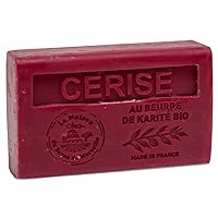 French Soap, Traditional Savon de Marseille - Cherry (Cerise) 125g