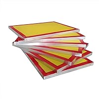 6 PCS 23 in x 31 in Aluminum Screen Printing Frame Screens with 305 Yellow Mesh Count(Tubing:1.5