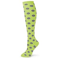 Elite Quality Colorful Soft Cotton Lady's/Women's Cute Kawaii Fun Polka Dots Knee High Socks