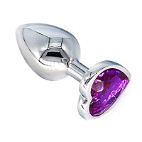 Portable Lover Toys Plug Kit Anales Relaxing Plug Butt Beads for Women Adult Toys Exercise Tool for Men Women Sunglasses JS1 (Heart Purple)