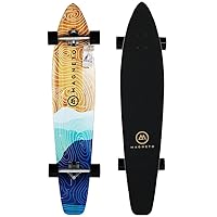 Magneto 40+ inch Kicktail Cruiser Longboard Skateboard & Pintail Long Board Skateboard for Adults, Skateboard Long Boards for Teenagers, Kids - Cruising, Carving, Dancing Longboards