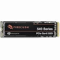 Seagate FireCuda 540 SSD 2TB Internal Solid State Drive - M.2 2280 PCIe Gen5, speeds up to 10,000MB/s and 2000TB TBW, with Rescue Services (ZP2000GM3A004)