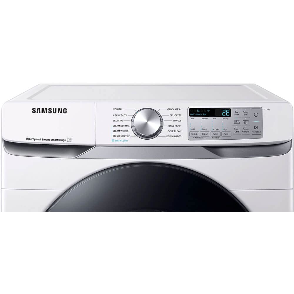 Samsung 4.5 Cu. Ft. White Smart Front Load Washer with SuperSpeed Wash