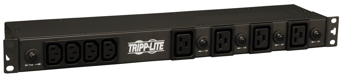 Tripp Lite Basic PDU, 30A, 20 Outlets (16 C13 & 4 C19), 200/208/240V, L6-30P Input, 15' Cord, 1U Rack-Mount Power, 5 Year Warranty (PDU1230)
