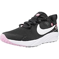 Nike Star Runner 4 NN SE Little Kids' Shoes (FJ8079-001, Black/Pink Rise/Picante Red/White) Size 12