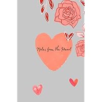 Notes from the Heart: A5 Notebook: Let the Intuition flow. Filled with 100 lined pages with Blank dates.