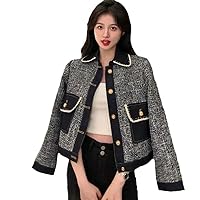 Spring Spliced Women's Denim Jacket - Vintage Casual Cowboy Coat, Korean Loose Design