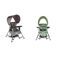 Baby Delight Go with Me Venture Portable Chair | Indoor and Outdoor | Sun Canopy | 3 Child Growth Stages | Grey & Go with Me Venture Portable Chair | Indoor and Outdoor | Sun Canopy