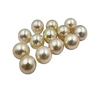 11-11.5 MM (Approx.) Size AA Luster Loose Pearl White-Cream Color Round-Oval Shape Pearl Beads Natural Real South Sea Pearl Personalize Gift