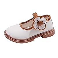 Girl Shoes Size 5 Spring and Summer Girls Casual Kids Casual Leather Princess Shoes Buckle Extra Wide 9 Toddler Shoes