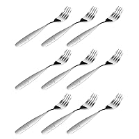 9 Pieces Stainless Steel Kids Forks, Kids Cutlery, Child and Toddler Safe Flatware, Kids Silverware, Ideal for Home and Preschools Fruit fork