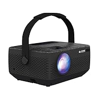 HD Portable LCD Home Theater Projector (supports up to 1080p) with Rechargeable Battery Core Innovations CJR720BLHD