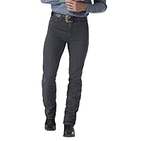 Wrangler Men's Cowboy Cut Slim Fit Jean, Charcoal Grey, 34W x 32L