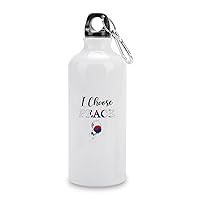 South Korea Flag I Choose Peace 14oz Vacuum Insulated Sports Water Bottle South Korea Water Bottle For Riding Camping Sports Workouts And Outdoor Sports Bottle