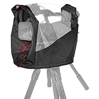 Manfrotto MB PL-CRC-15 Camera Rain Cover for Compact HDV Video Cameras, for Reflex, Waterproof and Transparent, Protects from Dust and Rain, for Photographers and Videographers - Black/Charcoal Grey