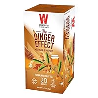 Wissotzky Ginger & Honey Tea (3 Pack) | Caffiene Free | Herbal & Fruit Tea | Ginger Effect Tea | Rich in Antioxidants