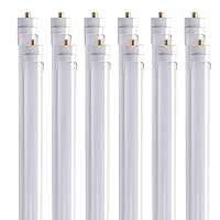 T8 Cool White LED Tube 2ft 3ft 4ft 8foot Clear Milky Cover 110v Dual-End Power 