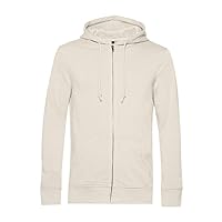 WU35B Men's Organic Zipped Hood - Off White - Large