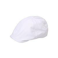 Michael Heinen UV Protect Protective Caps Flat Cap Sun Hat UV 40+ Sun Protection Headwear with Sun Protection - 198009-White, size: L-XL