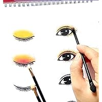1pc(24 Sheets) Makeup Practice Book, Eye Shadow Practice Book, Makeup Artist Eye Shadow Drawing Practice,A4 Eye Chart Makeup Artist Exercise Book