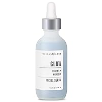 Facial Serum, Glow | Vitamin C + Magnesium | Helps to Brighten and Clear Skin, Even Tone and Prevent Wrinkles | Paraben Free, Cruelty Free, Made in USA (1.83 oz)
