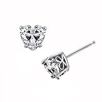 Amazon Collection Sterling Silver Infinite Elements Cubic Zirconia Stud Earrings