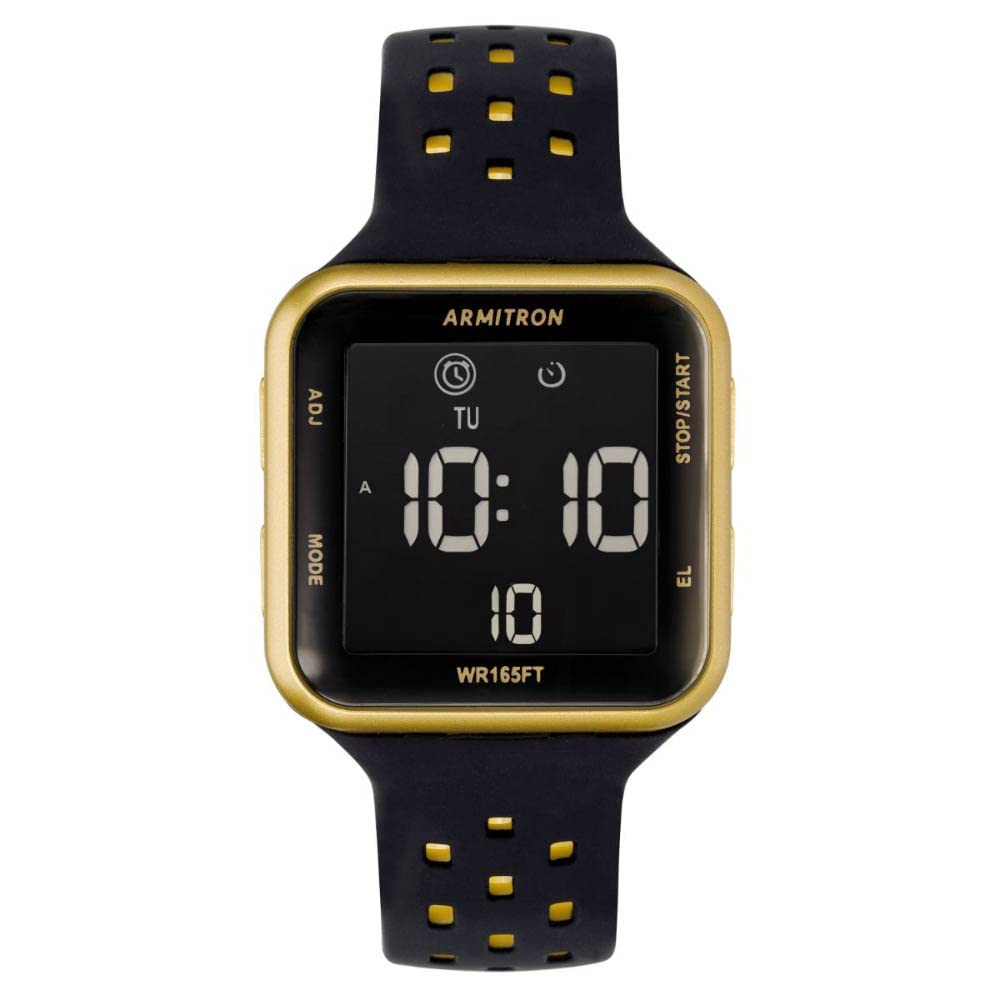 Armitron Sport Unisex Digital Chronograph Silicone Strap Watch, 40/8417