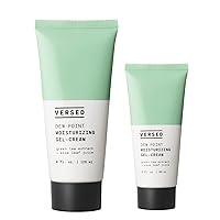 Versed Dew Point Duo - Daily Lightweight Gel Face Moisturizer for Hydrated Skin - Quick Absorbing, Non-Greasy Cream - Green Tea Leaf Extract and Aloe Leaf Juice - Vegan (2 Products, 2 oz & 4 oz Jumbo)