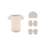 Baby Organic Cotton 4 Piece Bodysuit Set
