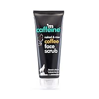 Naked and Raw Coffee Face Scrub - Face Cleanser Improves Texture - Face Exfoliator Refines Even Rough Skin - Normal to Oily Skin - 3.5 oz