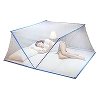 Foldable Mosquito Net Portable Summer Bed Mosquitose Tent Canopy Cover Bed Netting Suitable for Single and Double Beds Hammocks Cribs