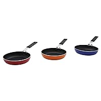 IMUSA USA 6'' Mini-Egg Pan in either Red, Aluminum, Orange or Blue, Surprise Color