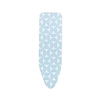Brabantia Size B (49 x 15 inches) Replacement Ironing Board Cover with Durable Foam Layer (Fresh Breeze) Easy-Fit, 100% Cotton