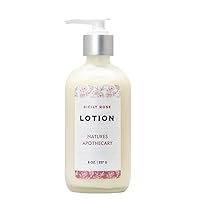 Sicily Rose Lotion For Dry Skin | Silky, Nourished, Hydrated Skin | Hypoallergenic, All-Natural, Plant-Derived, Made in USA (Reusable Frosted Glass Bottle)