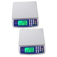 BESTOYARD 2pcs Food Scale Meat Scale Digital Kitchen Scales Precision Electronic Scale Counting Balance Luggage Scale Kilogram Scale Digital Gram Scale Commercial Bowl Liquid Crystal Plastic