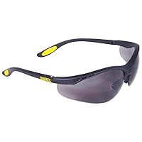 DEWALT DPG59-220C Reinforcer Rx-Bifocal 2.0 Smoke Lens High Performance Protective Safety Glasses with Rubber Temples and Protective Eyeglass Sleeve