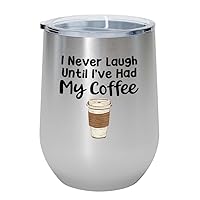 Coffee Lover Red Edition Wine Tumbler 12oz - Adulting Is Hard - Barista Gift Caffeine Lover Funny Coworker Americano Lover Coffee Enthusiast Bartender Coffee Addict
