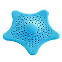 1Pc Sewer Outfall Strainer Sink Filter Anti-Blocking Floor Drain Hair Stopper Catcher Kitchen Accessories Bathroom Products (Blue)
