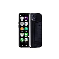 Global Version X60 3.46 Inch Mini 4G Card Smartphone Unlocked 3GB RAM Dual Sim Ultra Thin Card Mobile Phone WiFi Bluetooth Hotspot Student Pocket Cellphone (Black 3GB+32GB)