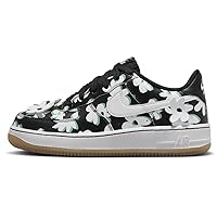 Nike Air Force 1 LV8 Flowers Big Kids' Shoes (DZ2663-001, Black/Spring Green/Gum Light Brown/White) Size 6.5