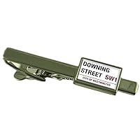 Downing Street Road Sign Tie Clip Engraved Personalised Box