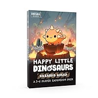TeeTurtle Unstable Games - Happy Little Dinosaurs Hazards Ahead Expansion - Designed to be Added to Your Happy Little Dinosaurs Base Game - Perfect for Game Night!