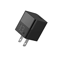 ZMI zPower Turbo Cube PPS 33W GaN Ultra Compact USB Type C (USB C) PD 3.0 Power Adapter Compatible w/iPhone iPad Android Requiring 30W/20W or Less Power, Non-Folding Fixed Prongs, Cable Not Included