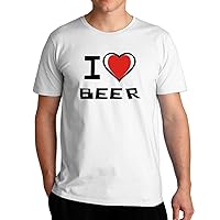 I Love Beer Bicolor Heart T-Shirt